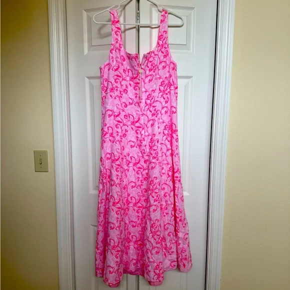 Lilly Pulitzer calina linen midi dress - Picture 2 of 3